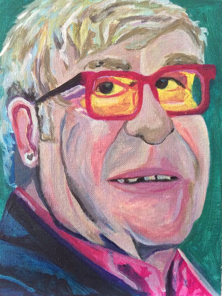 770x1027 Saatchi Art Elton John Painting By Xabier - Elton John Painting