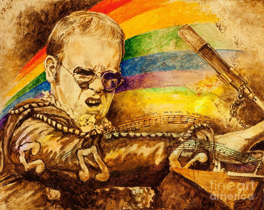 900x718 Captain Fantastic Painting By Igor Postash - Elton John Painting