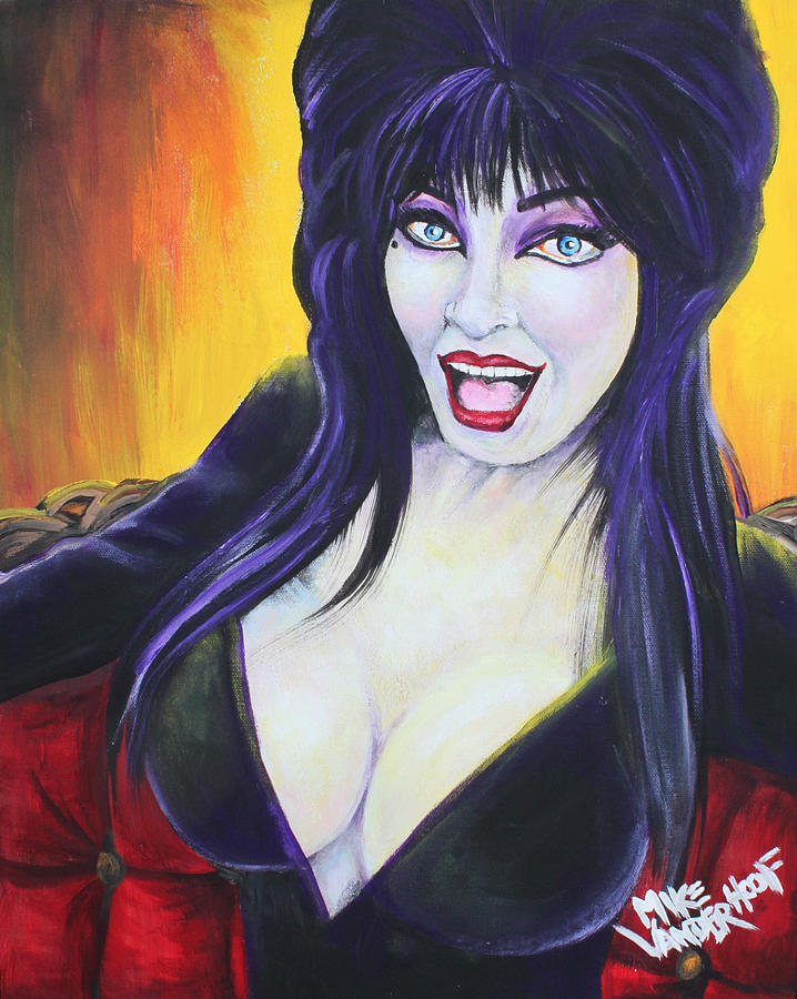 718x900 Elvira Painting By Michael Vanderhoof - Elvira Painting