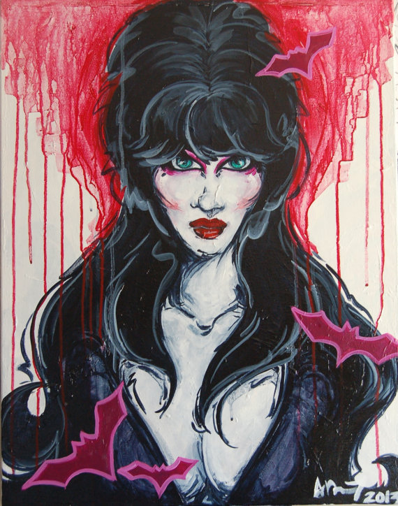 570x724 Elvira Painting - Elvira Painting