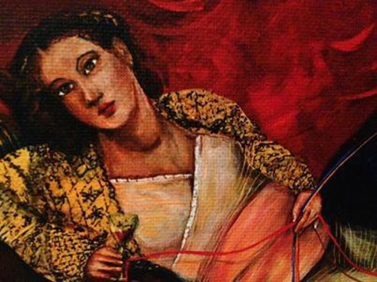 550x412 Painting Detail By Dafne Elvira - Elvira Painting