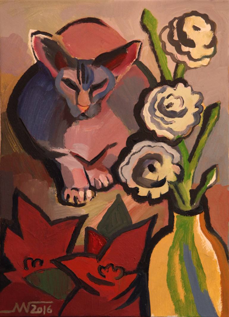 770x1064 Saatchi Art Elvira Painting By Marina Gorkaeva - Elvira Painting