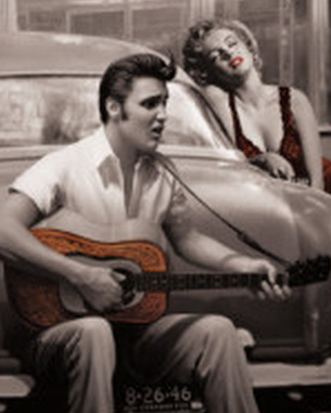 305x381 Chris Consani Into The Abyss Net - Elvis Marilyn Monroe Painting