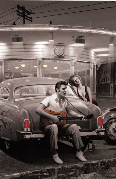 389x600 Elvis And Marilyn Monroe Art One Of My Favorited I Have - Elvis Marilyn Monroe Painting