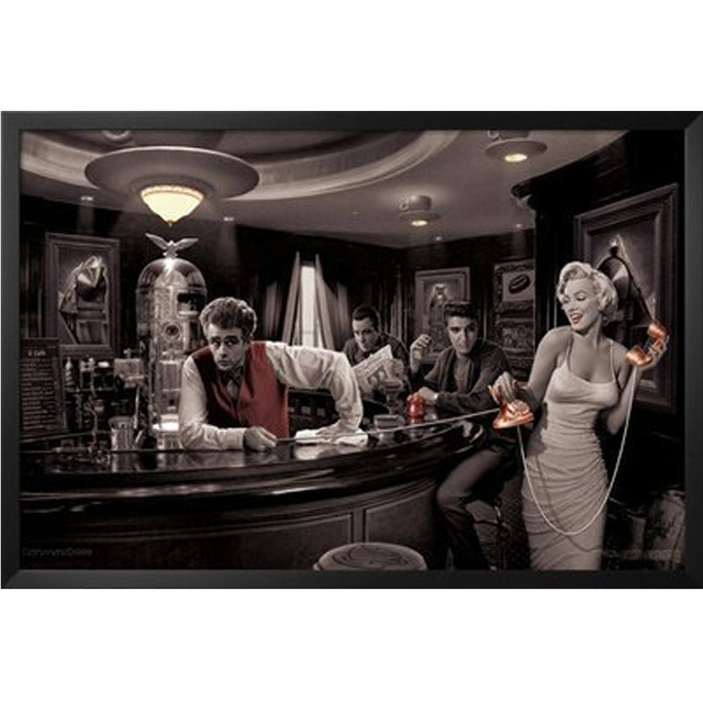 640x640 5d Diy Diamond Embroidery James Dean Elvis Presley Marilyn Monroe - Elvis Marilyn Monroe Painting