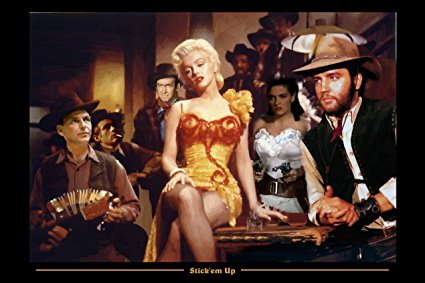 425x283 Xl Art Poster 20 X 30 Unframed Canvas Art Collage - Elvis Marilyn Monroe Painting