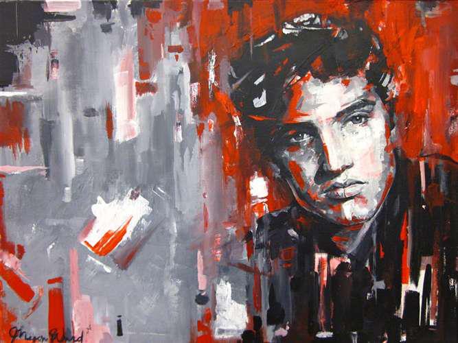 667x500 Elvis Painting By Mward28 - Elvis Painting