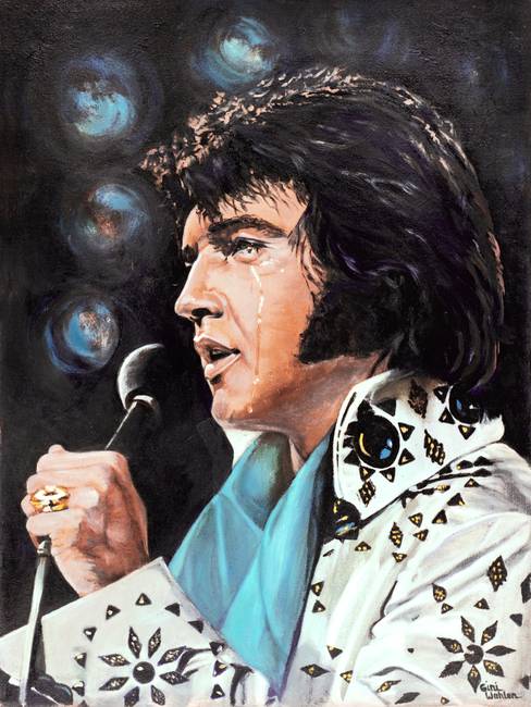 488x650 Elvis Presley - Elvis Painting