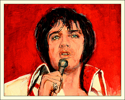 482x388 Elvis Presley Art, Painting Portrait - Elvis Painting