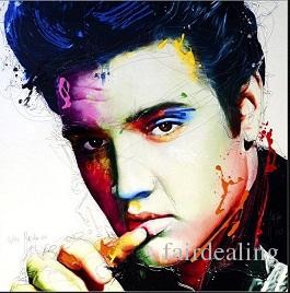 265x268 Framed Patrice Murciano Elvis,pure Hand Painted Modern Pop - Elvis Painting