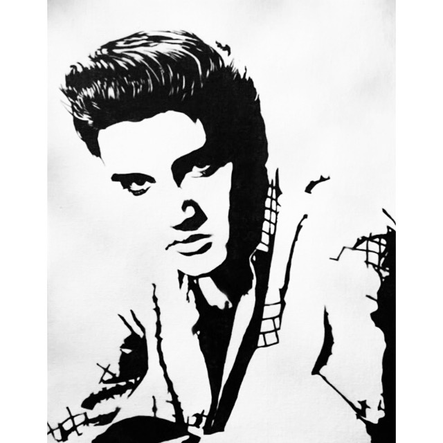 640x640 Elvis' A Painting By Ray Rothwell X Paint Plutonium - Elvis Painting