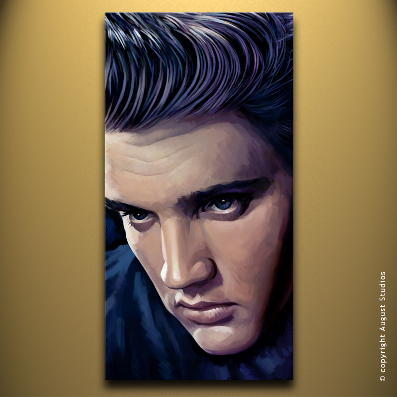 808x808 Elvis Presley Canvas Artwork August Studios - Elvis Presley Canvas Painting