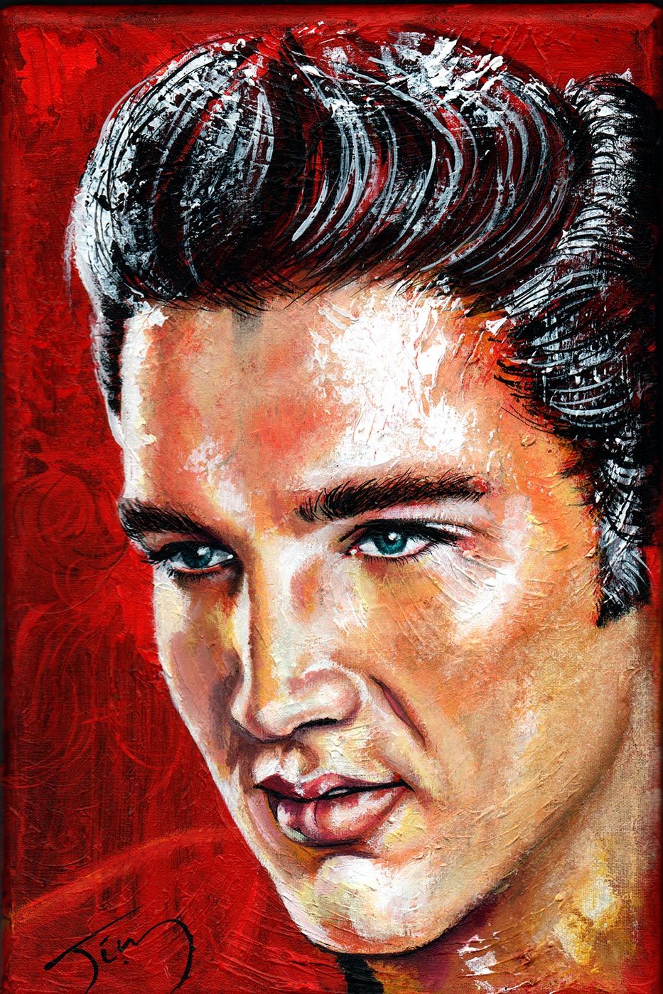 933x1398 Elvis - Elvis Presley Canvas Painting