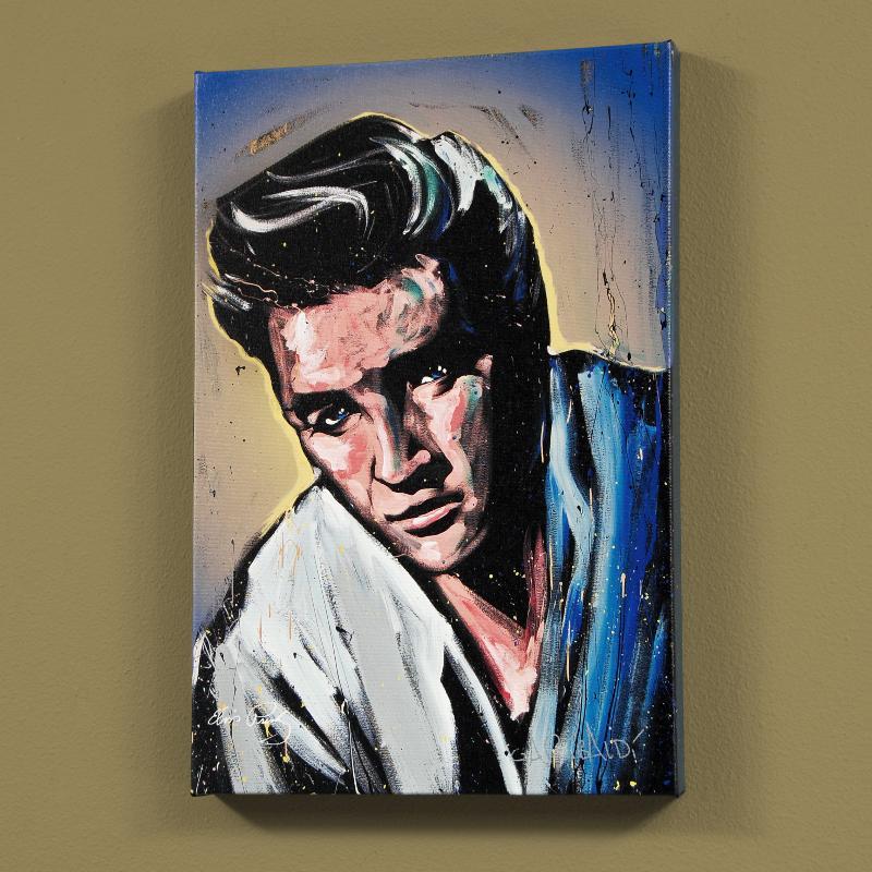 800x800 Elvis Presley (Blue Suede) Expressionism - Elvis Presley Canvas Painting