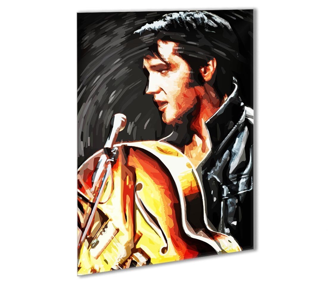 1105x959 Elvis Presley Comeback Special Outdoor Metal Print Canvas Art Rocks - Elvis Presley Canvas Painting