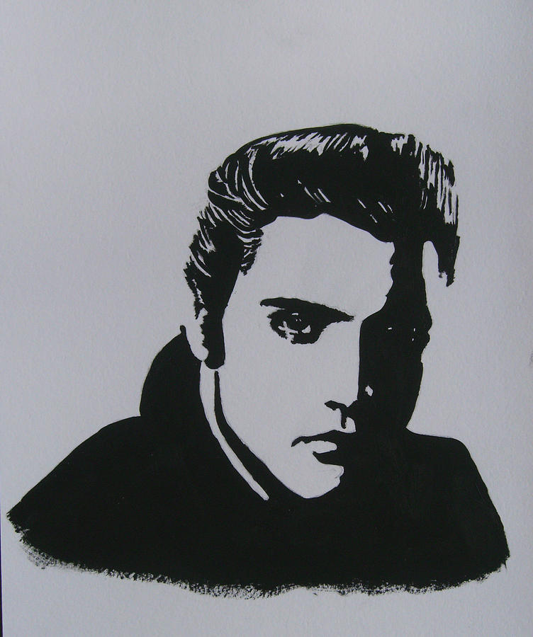 752x900 Elvis Presley Painting By Chris Reynolds - Elvis Presley Canvas Painting