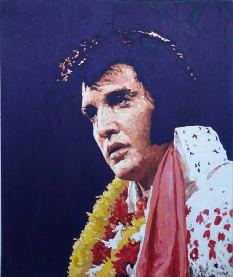 770x916 Saatchi Art Elvis Presley Painting By David Axtell - Elvis Presley Painting