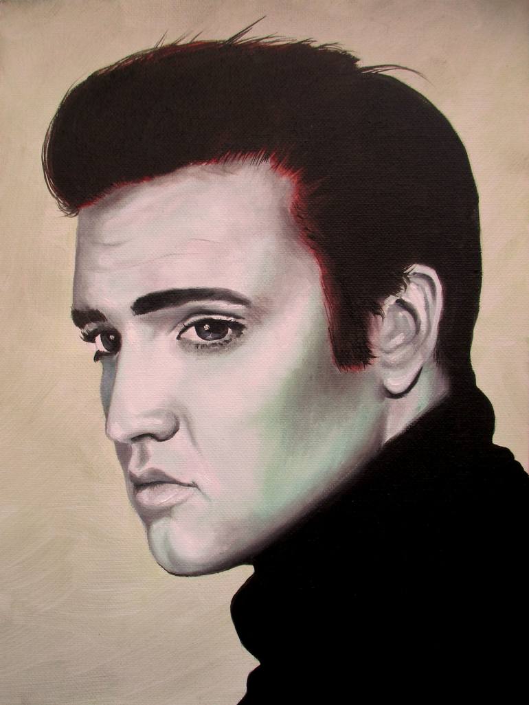 770x1026 Saatchi Art Elvis Presley Painting By Mel Fiorentino - Elvis Presley Painting