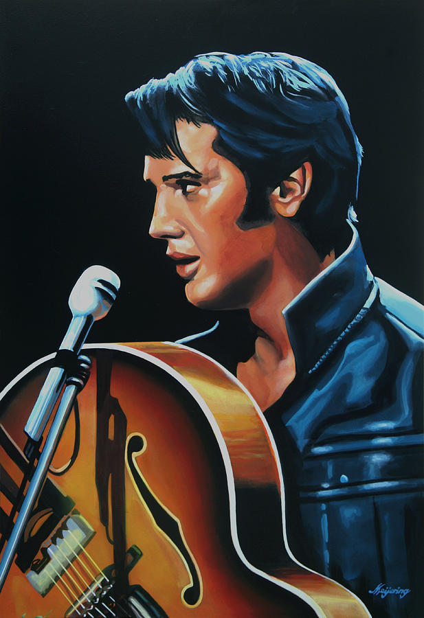 617x900 Elvis Presley 3 Painting Painting By Paul Meijering - Elvis Presley Painting