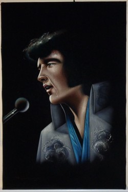 250x375 Elvis Velvet Paintings - Elvis Presley Velvet Painting
