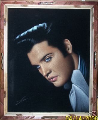 327x400 Photos Velvet Elvis Painting Value, - Elvis Presley Velvet Painting