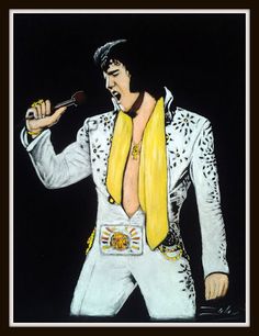 236x306 34 Best Elvis Presley Art Velvet Oil Painting By Mago Zalas Images - Elvis Presley Velvet Painting