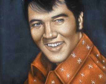 340x270 Velvet Elvis Etsy - Elvis Presley Velvet Painting