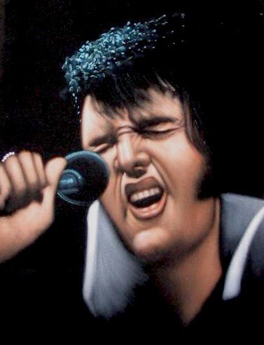 377x493 Call For Art Bring Out Your Velvet - Elvis Presley Velvet Painting