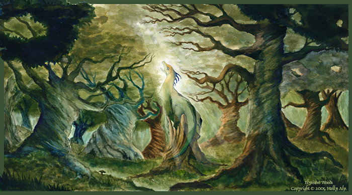 700x389 Fantasy Art] Elysium Woods By Metallicat - Elysium Painting