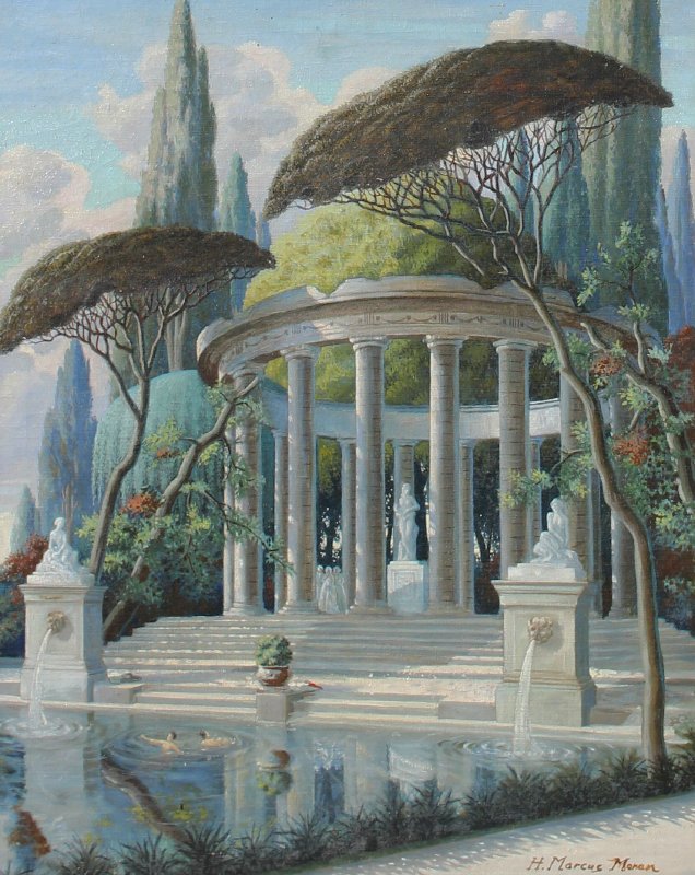 636x800 Henri Marcus Moran - Elysium Painting