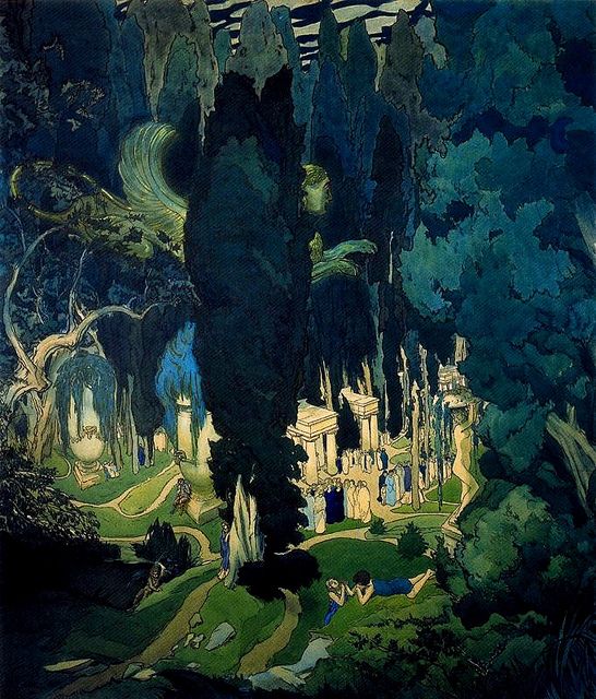 546x640 Bakst, Leon (1866 1924) - Elysium Painting