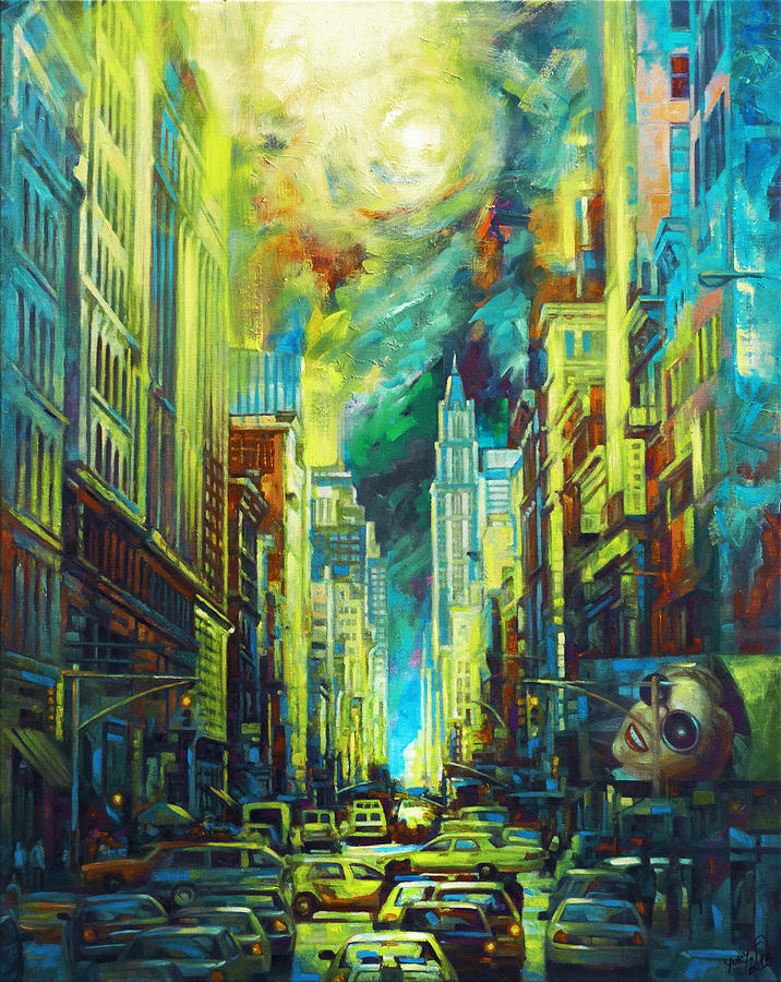 716x900 Emerald City Painting By Yury Fomichev - Emerald City Painting