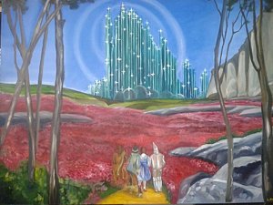 300x225 The Emerald City Wizard Of Oz Painting By Lynda Ryan - Emerald City Painting