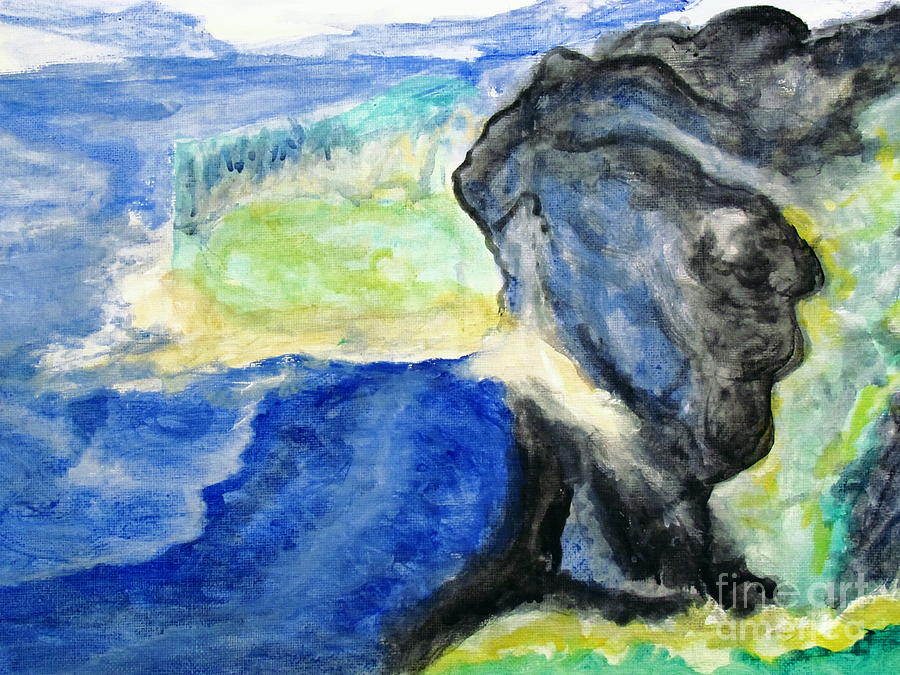 900x675 Emerald Isle Painting By Stanley Morganstein - Emerald Isle Painting