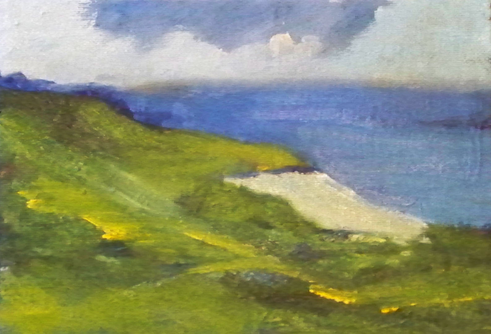 1588x1079 Painting Small Impressions Irish Coastline - Emerald Isle Painting