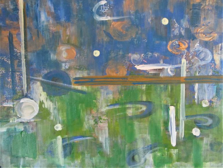 770x578 Saatchi Art ( 323) Lapis Amp Emerald Painting By Lee Pierce - Emerald Painting