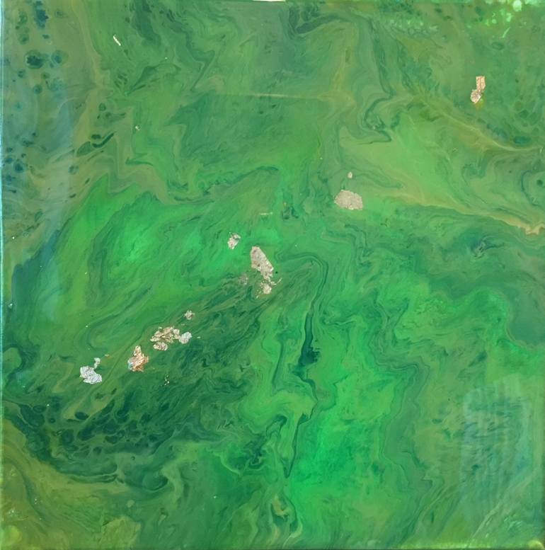 770x777 Saatchi Art Emerald Painting By Diane Micklin - Emerald Painting