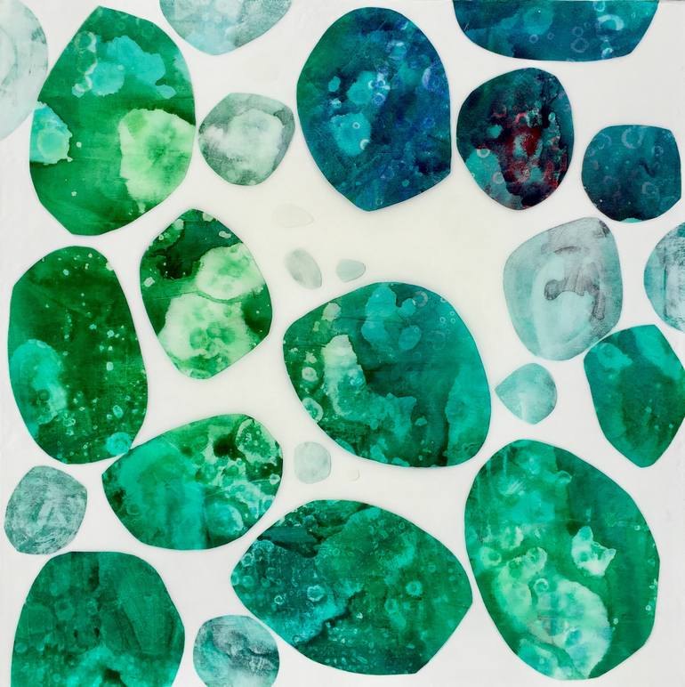 770x772 Saatchi Art Emerald Painting By Genna Draper - Emerald Painting