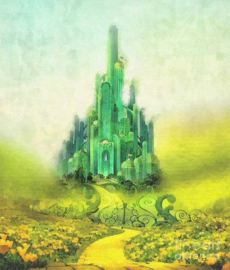769x900 Emerald City Painting By Mo T - Emerald Painting