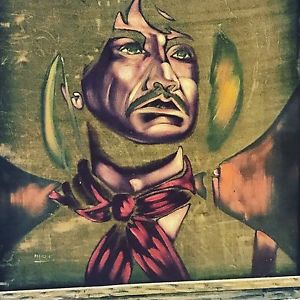 300x300 Mid Century Painting Mexican Revolutionary Emiliano Zapata - Emiliano Zapata Painting