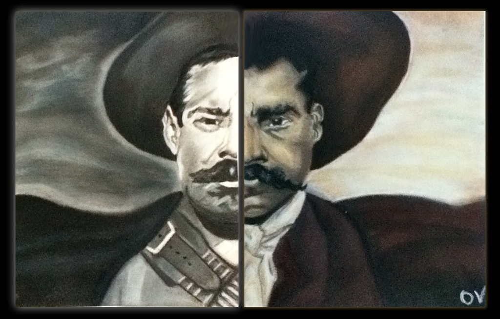 1024x654 Pancho Villa Y Emiliano Zapata Aliases The Centaur - Emiliano Zapata Painting