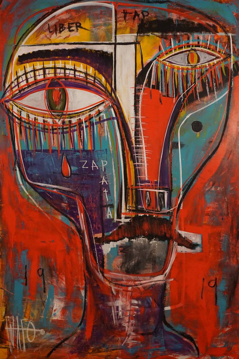 770x1155 Saatchi Art Emiliano Zapata Painting By Nico Amortegui - Emiliano Zapata Painting