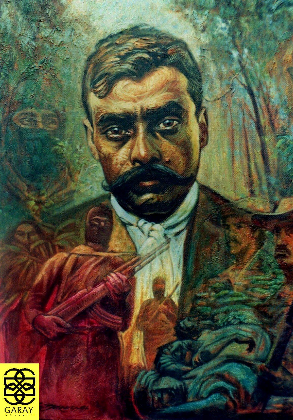1151x1648 Zapata. Tecnica. Oleo Medidas 100 X 80 Cms Derechos Reservados - Emiliano Zapata Painting