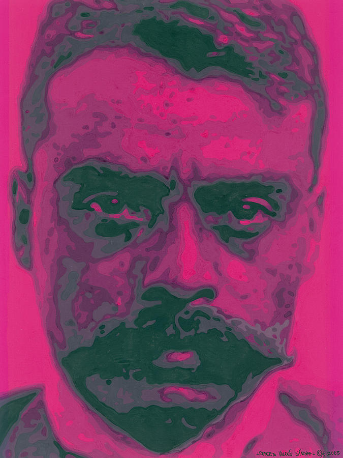 675x900 Zapata Intenso Painting By Roberto Valdes Sanchez - Emiliano Zapata Painting