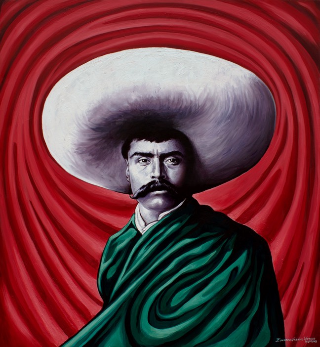 648x702 Zapata Oilcanvas 1.20x1.30m Eduardo Urbano Merino - Emiliano Zapata Painting