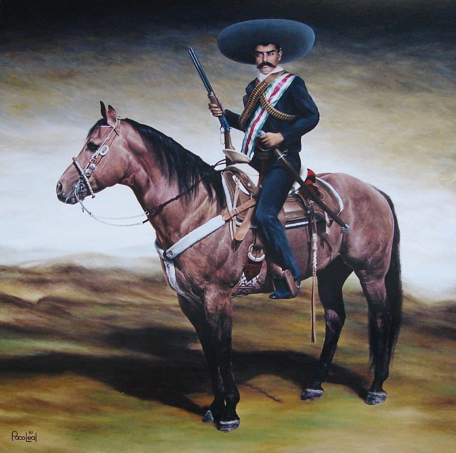 900x894 Emiliano Zapata 6x6 Ft Painting By Paco Leal - Emiliano Zapata Painting