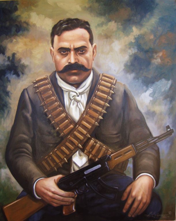 611x768 Emiliano Zapata J. Martin Rojas H. - Emiliano Zapata Painting