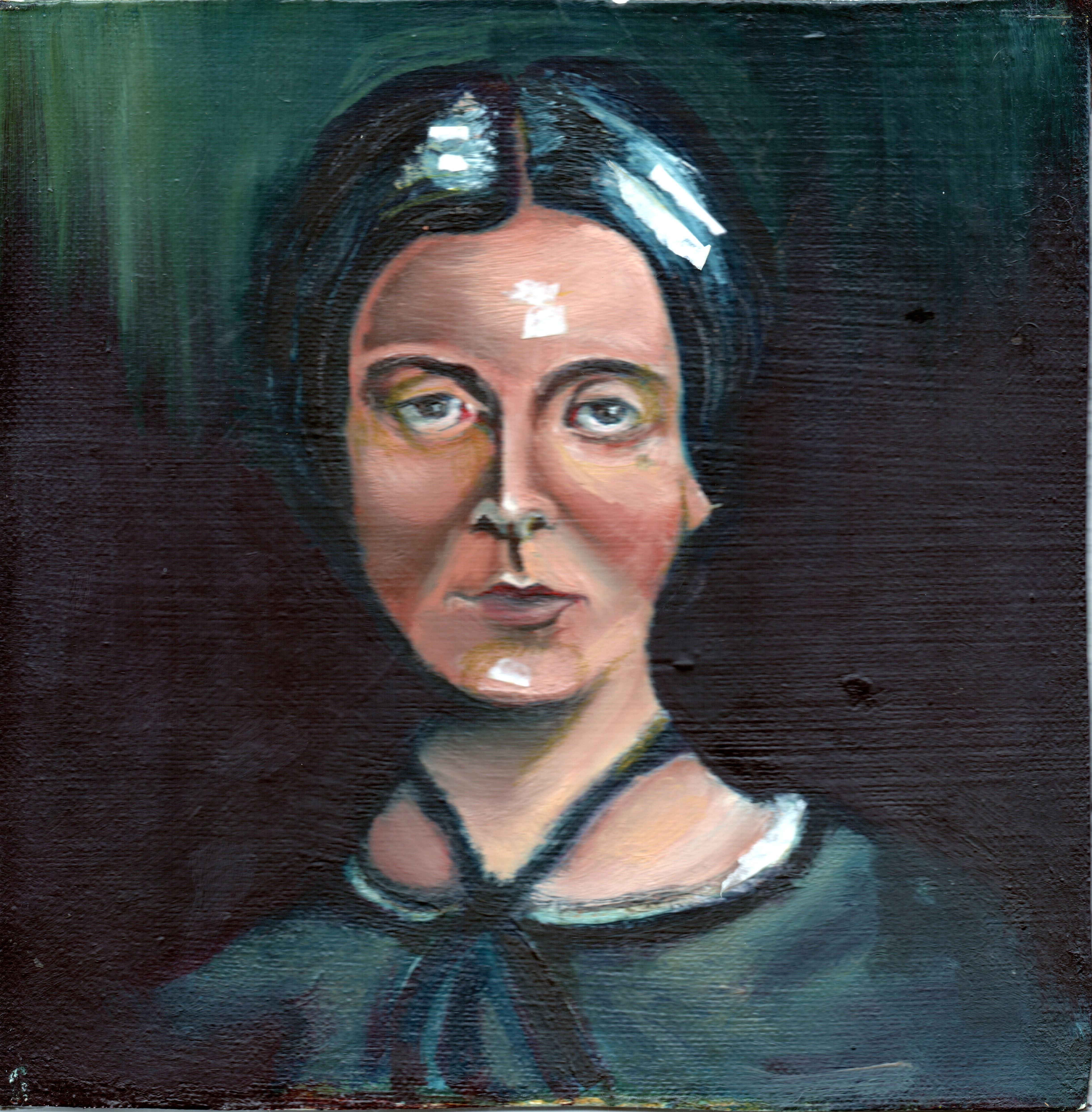 4886x4973 Emily Dickinson Michaelalexanderchaney - Emily Dickinson Painting