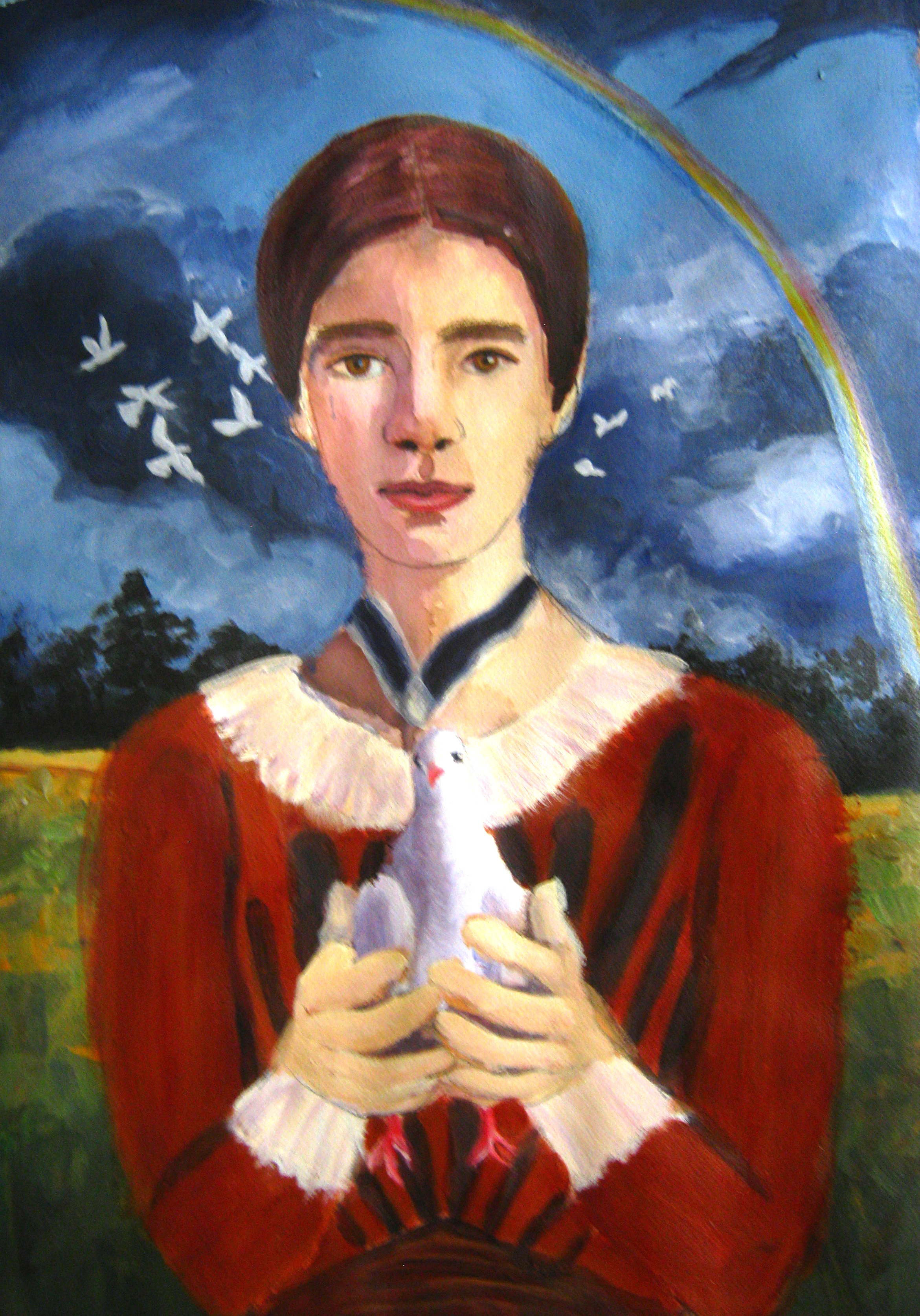 2341x3350 Making Art A Habit Art Of Schmidt - Emily Dickinson Painting