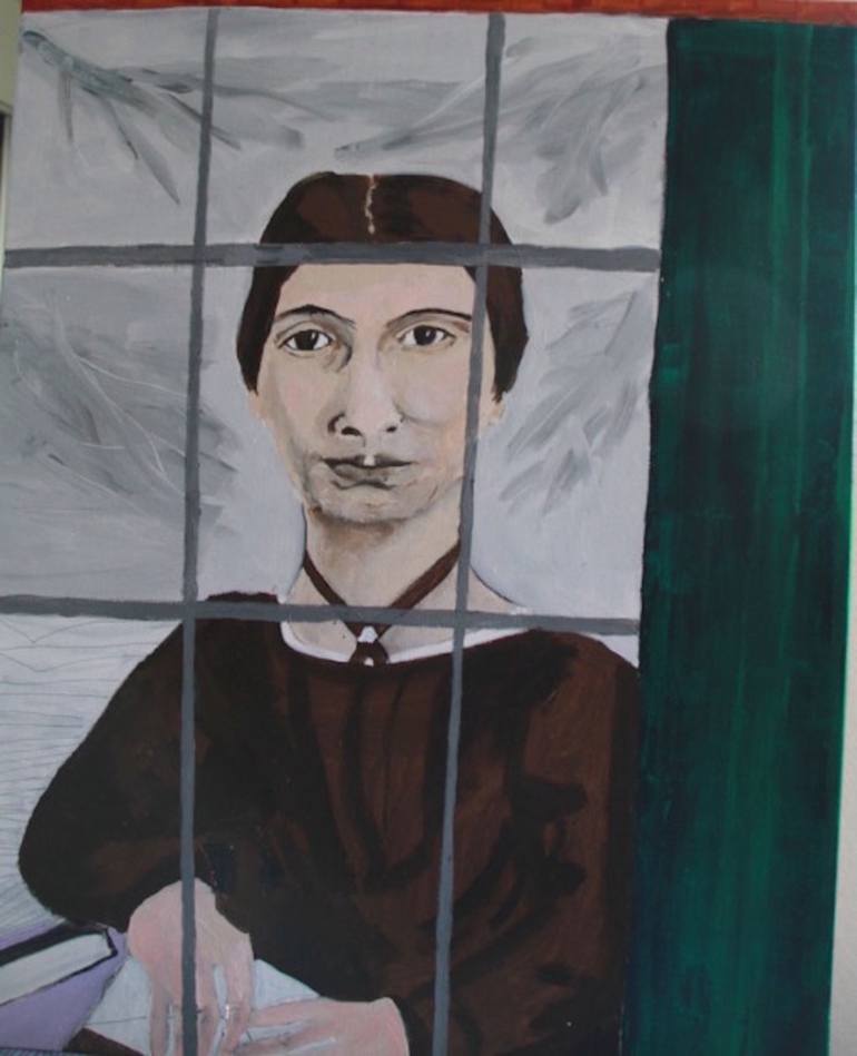 770x949 Saatchi Art Emily Dickinson Painting By Susan Spangenberg - Emily Dickinson Painting